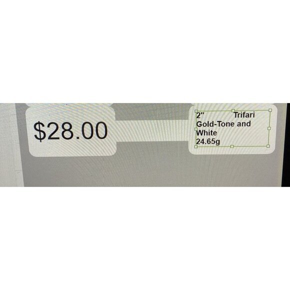 Vintage Trifari Gold-Tone & White Pansy Flower Brooch Pin 2" - Picture 4 of 4